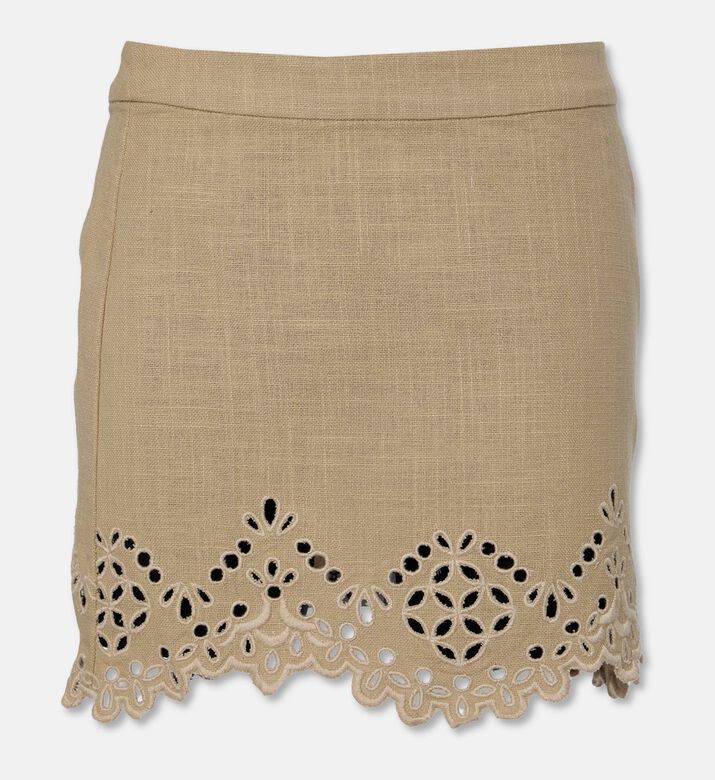 Isabel Marant Embroidered Scallop Hem Mini Skirt, Packshot View