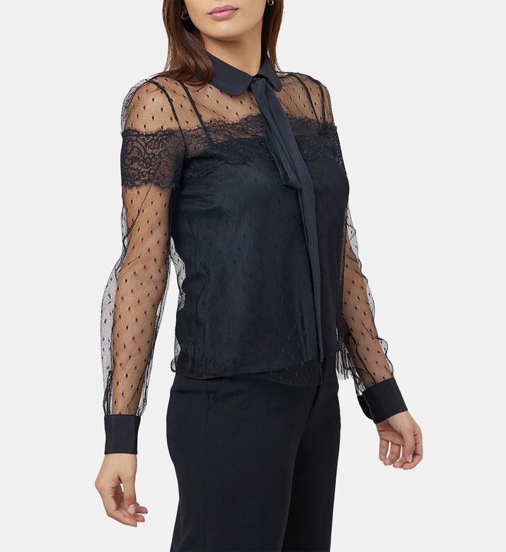 Sheer Point D Esprit Blouse Sheer Point D Esprit Blouse
