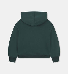 Fleece Logo-embroidery Hooded Sweater Fleece Logo-embroidery Hooded Sweater