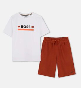 طقم قطن بطبعة شعار