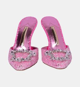 Margaux Glittered Mid Mules