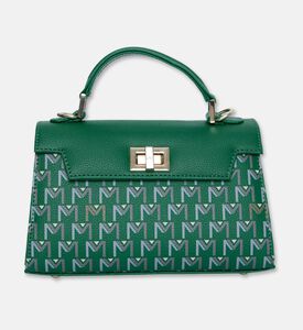 Maya.M Leticia Monogram Flap Bag, Green, Packshot View