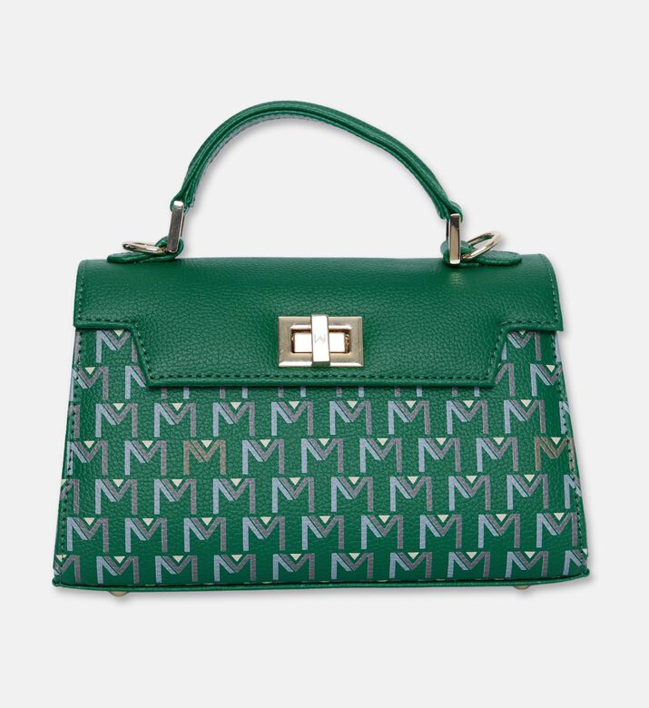 Maya.M Leticia Monogram Flap Bag, Green, Packshot View