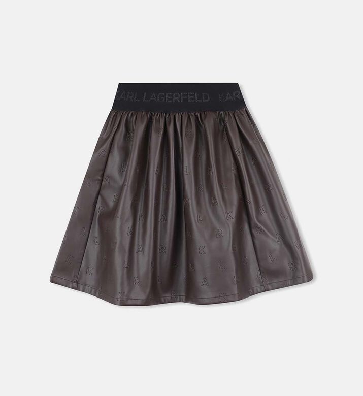 Embossed-details Mini Skirt