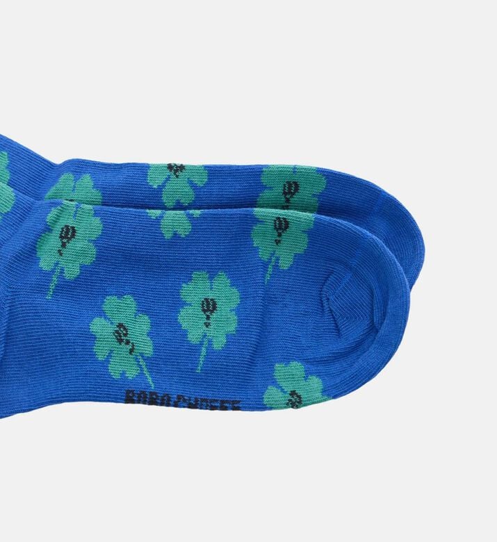 Bobo Choses Logo-detail All-over Clover Pattern Knit Socks, Packshot View Bobo Choses Logo-detail All-over Clover Pattern Knit Socks, Packshot View