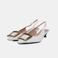 Low Heel Slingback Pumps