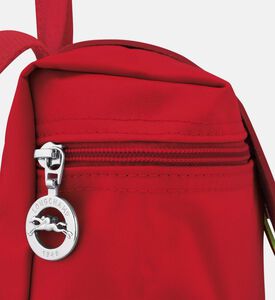 Le Pliage Cowhide Flap Logo Backpack