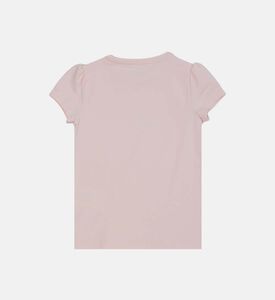 تيشيرت بأكمام منفوشة بطبعة كرز