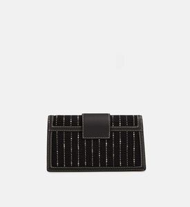 Tweed Crescent Chain Strap Bag