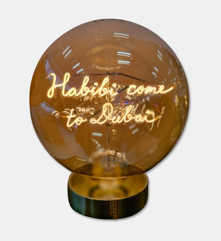 Message in the Bulb Habibi Come To Dubai Led Bulb, Packshot View