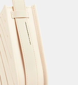Camille Fournet Balancier Calf Leather Pleated Handbag, Cream, Packshot View