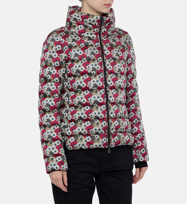 Save the Duck All-over Floral-print High Neck Jacket, Model View