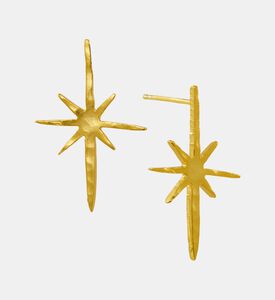 Ottoman Hands Large Star Stud Earrings, Packshot View