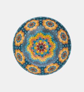 وعاء مستدير من الميلامين باللون الأزرق المخضر