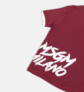 تيشيرت قصير الأكمام بياقة دائرية