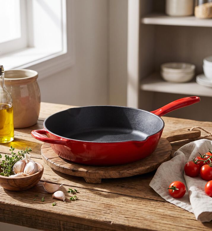 Tramontina Enameled Cast Iron Skillet, Packshot View