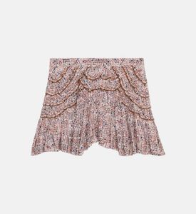 Ceola Tapestry-print Mini Skirt