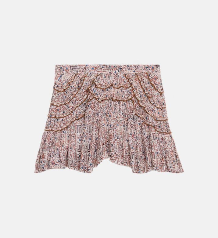 Ceola Tapestry-print Mini Skirt