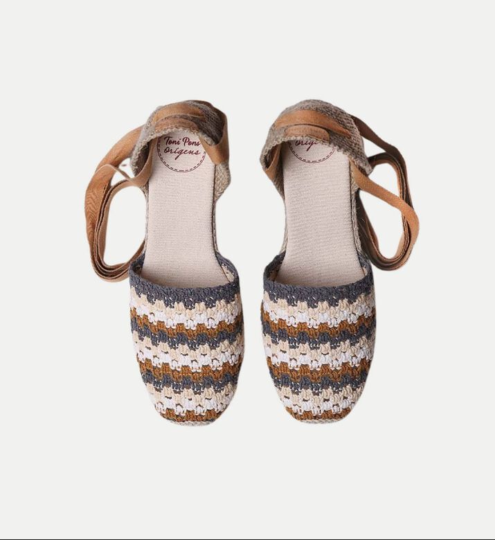 حذاء إسبادريل جورجينا نباتي بكعب عالي