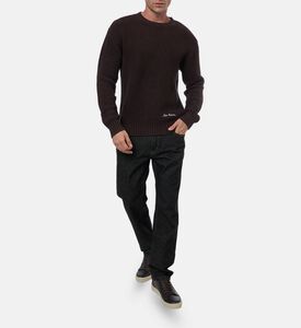 Les Deux Alvin Waffle Crewneck Knit, Model View