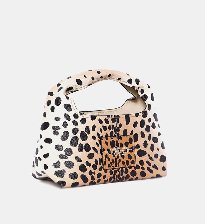 The Cheetah Leather Mini Sack Bag The Cheetah Leather Mini Sack Bag
