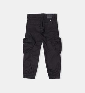 Gabardine Logo Metal Plate Trousers