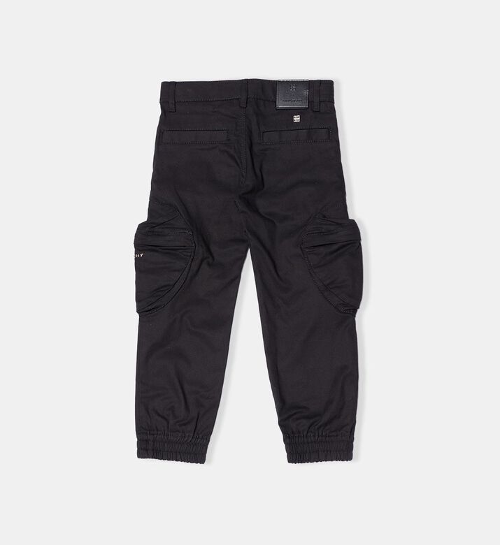 Gabardine Logo Metal Plate Trousers Gabardine Logo Metal Plate Trousers