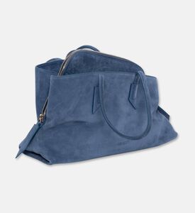 The Attico The Walk Suede Medium Bag, Blue, Packshot View
