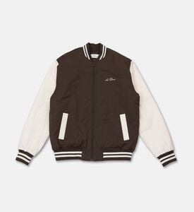 Les Deux Striped Tech Varsity Jacket, Packshot View