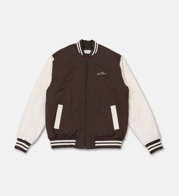Les Deux Striped Tech Varsity Jacket, Packshot View