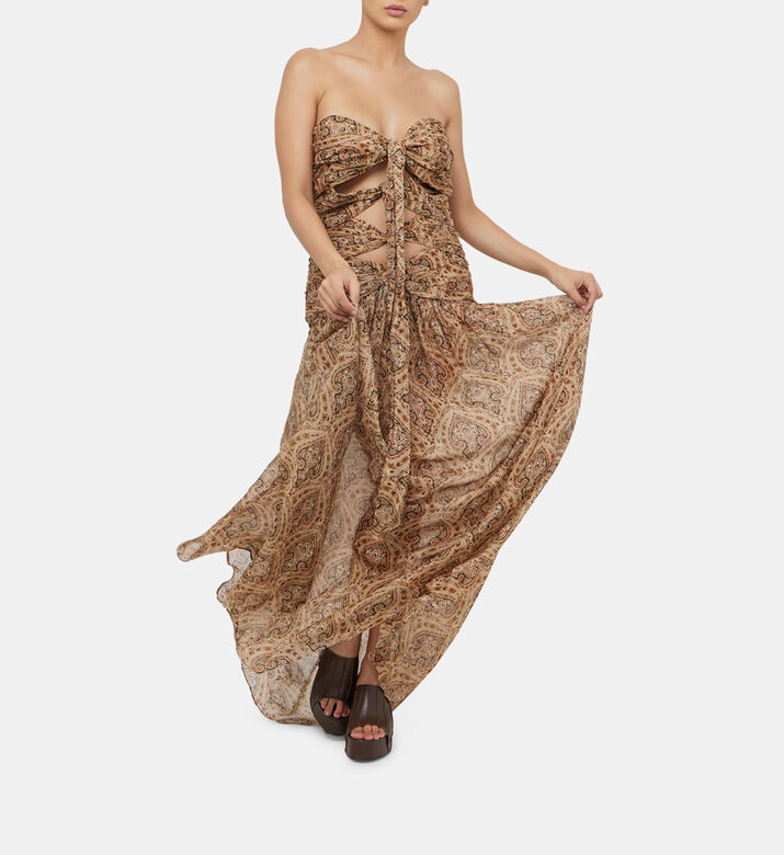 فستان كلاريس شيفون مطبوع