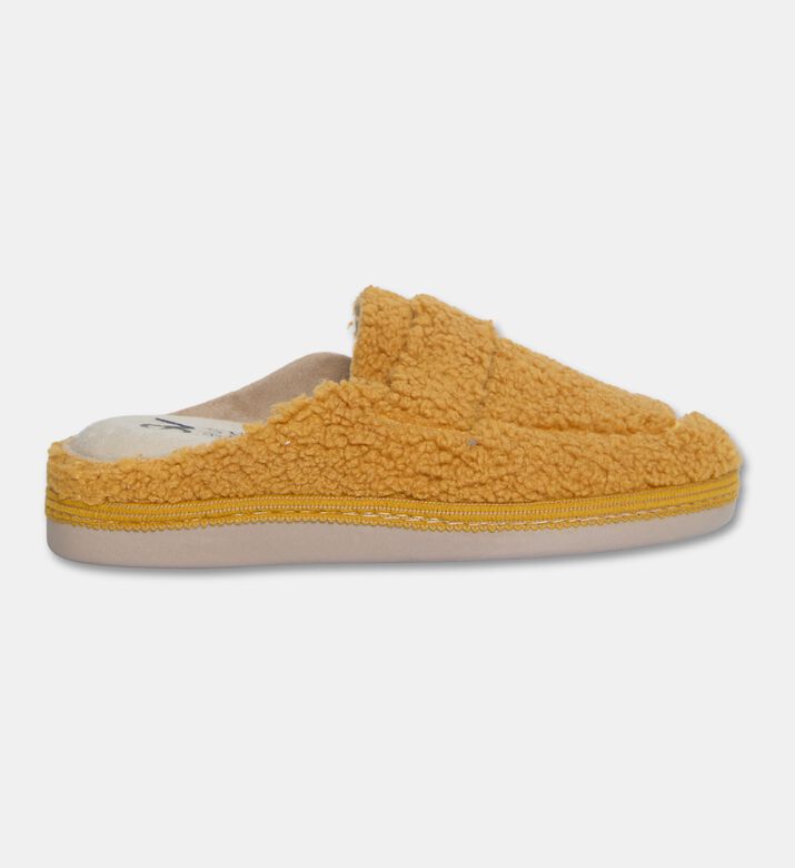 Salvi Sturdy Fleece Slippers, Yellow, Eu-40, Packshot View