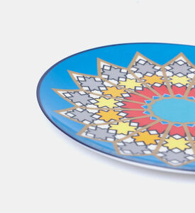 طبق حلوى سرسق بزجاج ملون