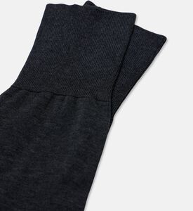 Falke Mid-calf Logo Printed Socks, Anthracite, 39-40, Packshot View