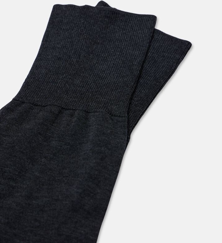 Falke Mid-calf Logo Printed Socks, Anthracite, 39-40, Packshot View