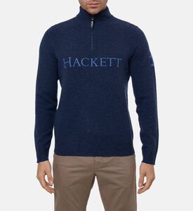 Hackett London Zip Fastening Regular-fit Sweater, Model View
