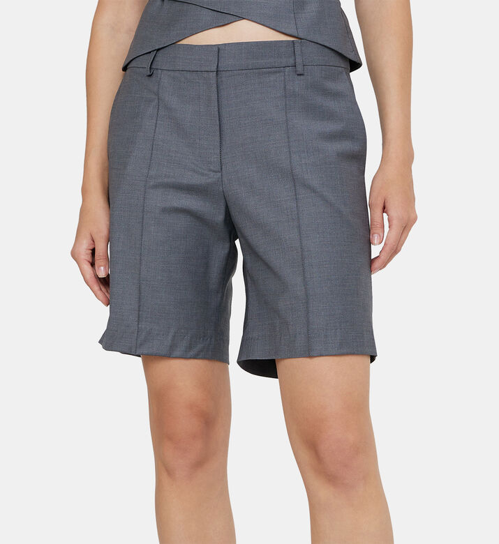 Wool Slim-fit Bermuda Shorts