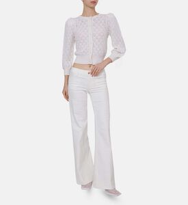 Doris Lace Cropped Cardigan