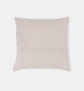 Home Deco and More Leila Block-print Linen Filled And Vaccumed Cushion, Packshot View