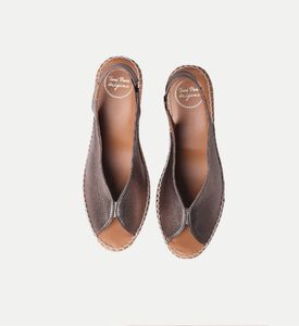Toni Pons Laila-p Leather High-wedge Espadrille, Brown, Eu-37, Packshot View