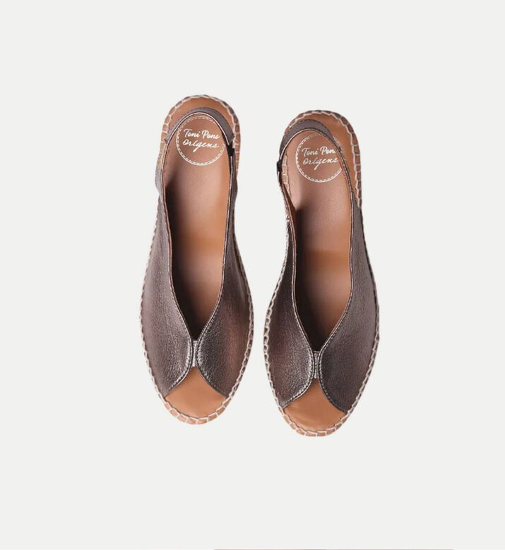 Toni Pons Laila-p Leather High-wedge Espadrille, Brown, Eu-37, Packshot View