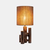 Shad Wood Glass Lampshade