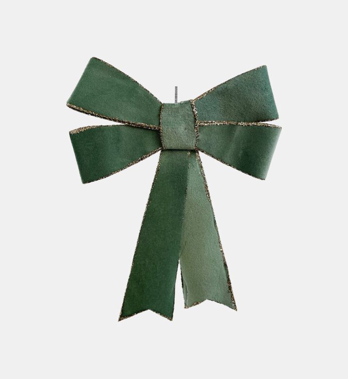 Glitter Embellished Velvet Bow