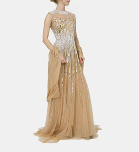 Beadwork Sequined Maxi Gown Beadwork Sequined Maxi Gown