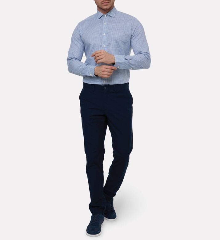 Hackett London Check-print Button Closure Shirt, Model View