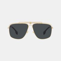 Metal Pilot Dark Lenses Sunglasses 61