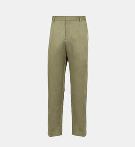 Linen Straight-cut Trousers
