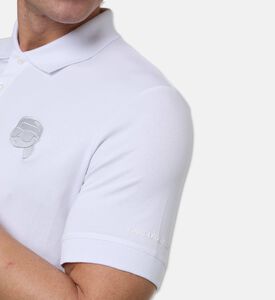 Karl Lagerfeld Pique Cotton Ikon Polo Shirt, Model View