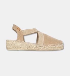 Toni Pons Verdi Vegan Canvas Wedge Espadrille, Brown, Eu-41, Packshot View