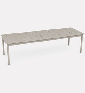 Home Deco and More Aluminum Butterfly-extension Dining Table, Taupe, Packshot View